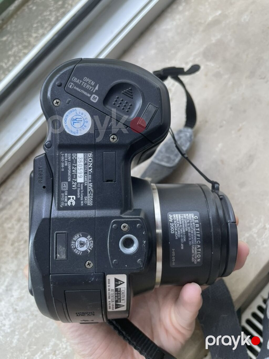 Sony Mavica MVC-CD500 rəqəmsal fotoaparat 5.0 MP Super HAD CCD — Fotoaparat, Bakı (3)