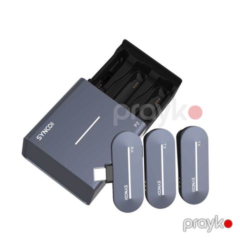 "Synco P2S T" telefon üçün simsiz yaxa mikrofonu (Type-C, 2 nəfərlik) — Bakı
