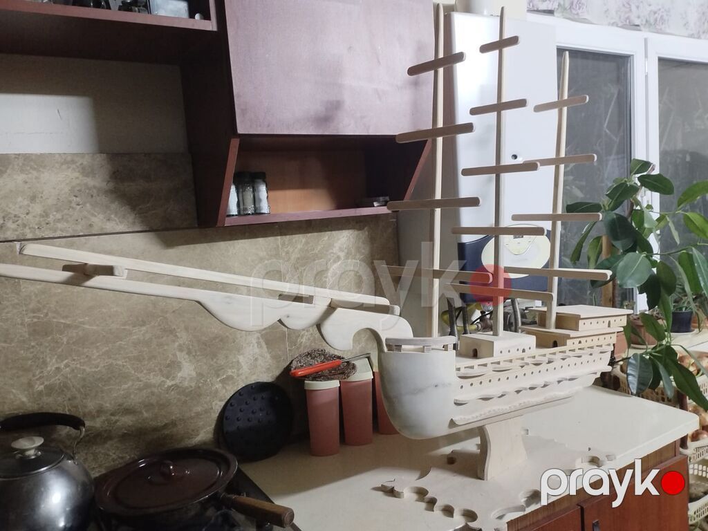 Hər cüre gəmi modelləri var ölçüləri fərqlidir.Hamısı əl işidir — Modellar, Masazır (5)