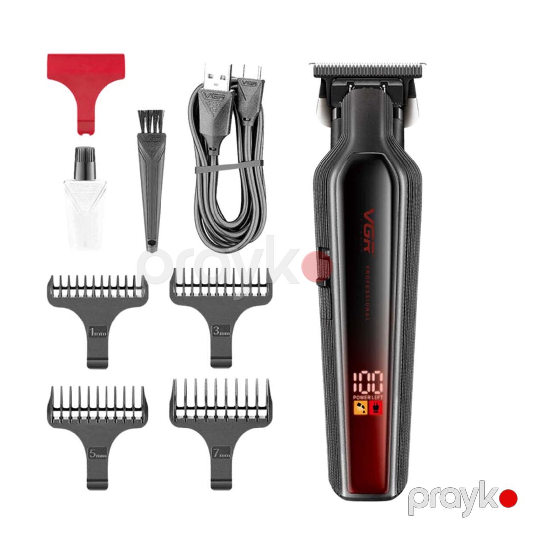 Trimmer "VGR 930" 2000MAH 360 Dəqiqə 7000RPM Cord/Cordless LED Displey Black — Gözəllik və səhiyyə, Bakı (6)