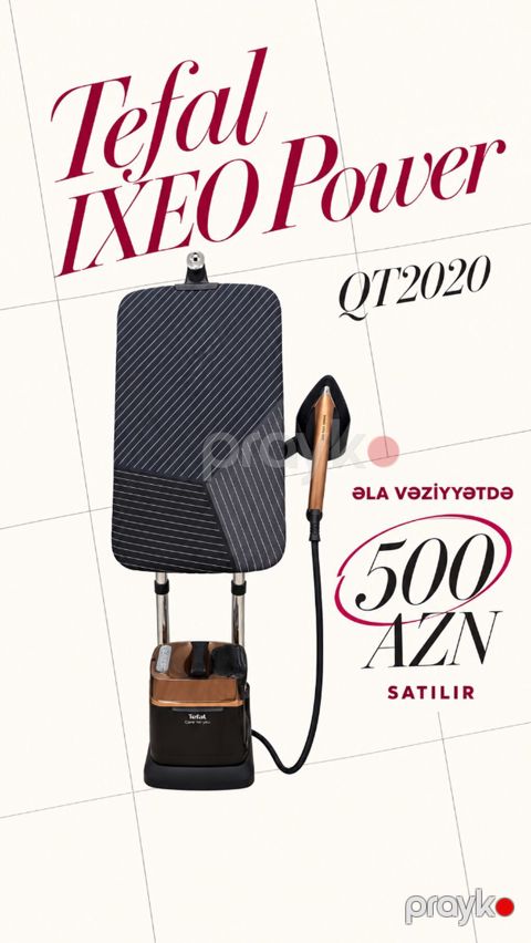 Buxarlı Ütü Tefal Ixeo Power QT2020 Əla vəziyyətdədir, cəmi bir — Bakı