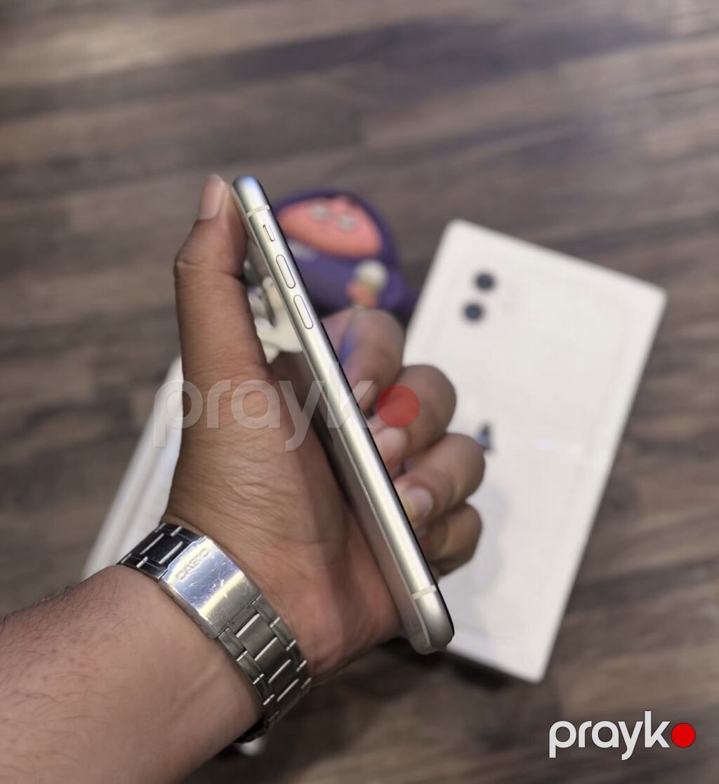 IPhone 11, 128 GB, Ağ, Zəmanət, Simsiz şarj, Face ID — Apple iPhone, Bakı (5)