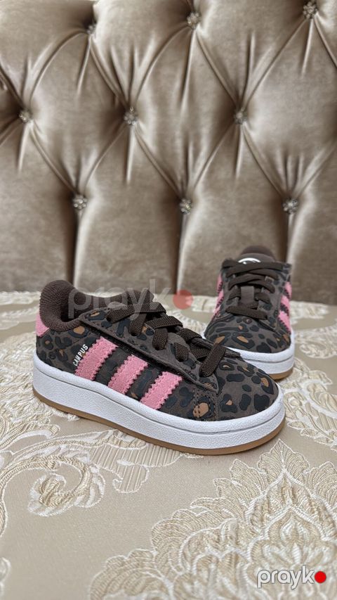 Uşaq idman ayaqqabısı – Adidas Campus (leopar naxışlı) Yenidir — Masazır