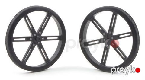 Kateqoriya: Təkərlər Keçməli Təkərlər Pololu 80x10mm Təkər Cütü — Bakı