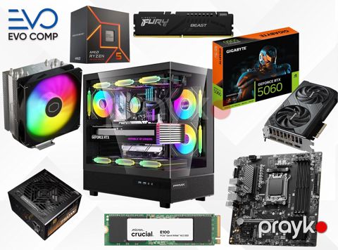 Evo Gaming PC Entry Strike RTX 5060 8GB Ryzen 5 7500F 16GB 1TB — Bakı
