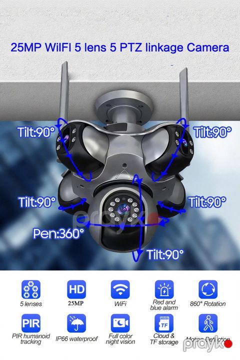 Wifi camera 25mp 5 linzalı — Bakı