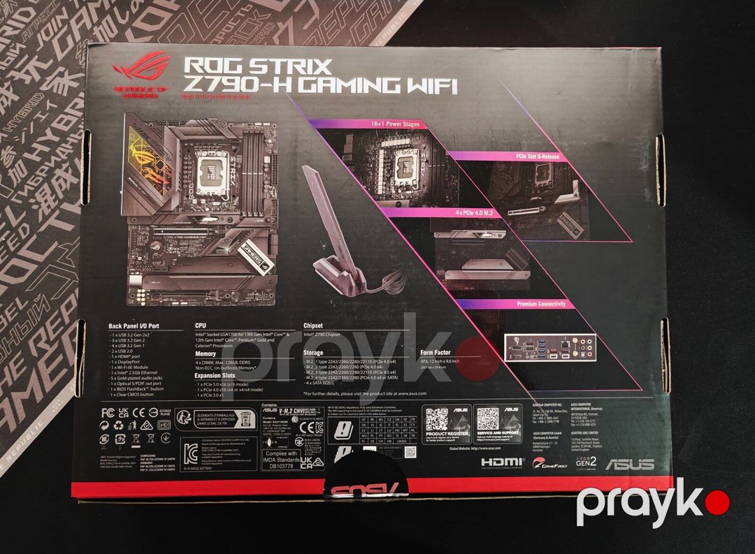 ASUS rog strıx Z790-H Gaming WiFi DDR5 — Kompüterlər və noutbuklar, Bakı (3)