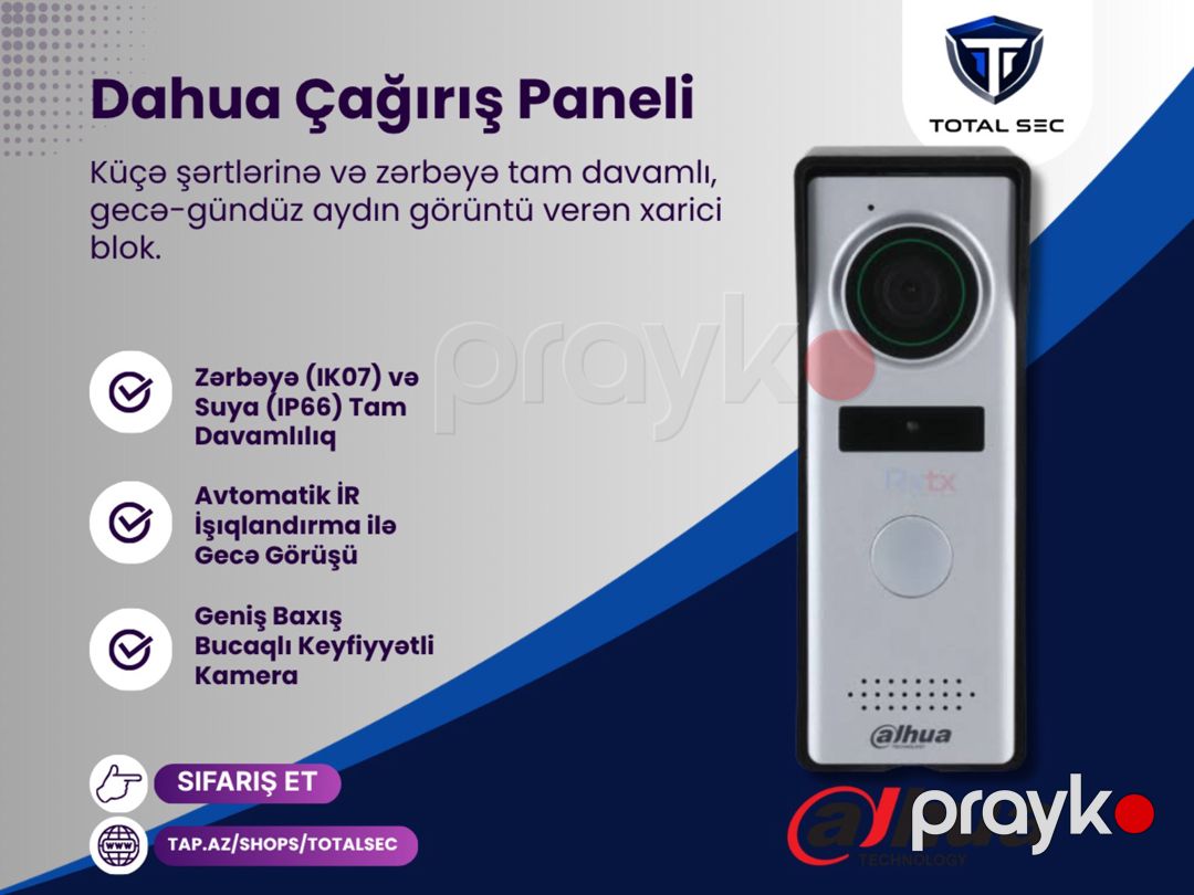 Dahua analoq domofon dəsti — Ağıllı ev və təhlükəsizlik, Bakı (3)