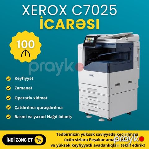 Çox funksional printer icarəsi "Xerox" — Bakı