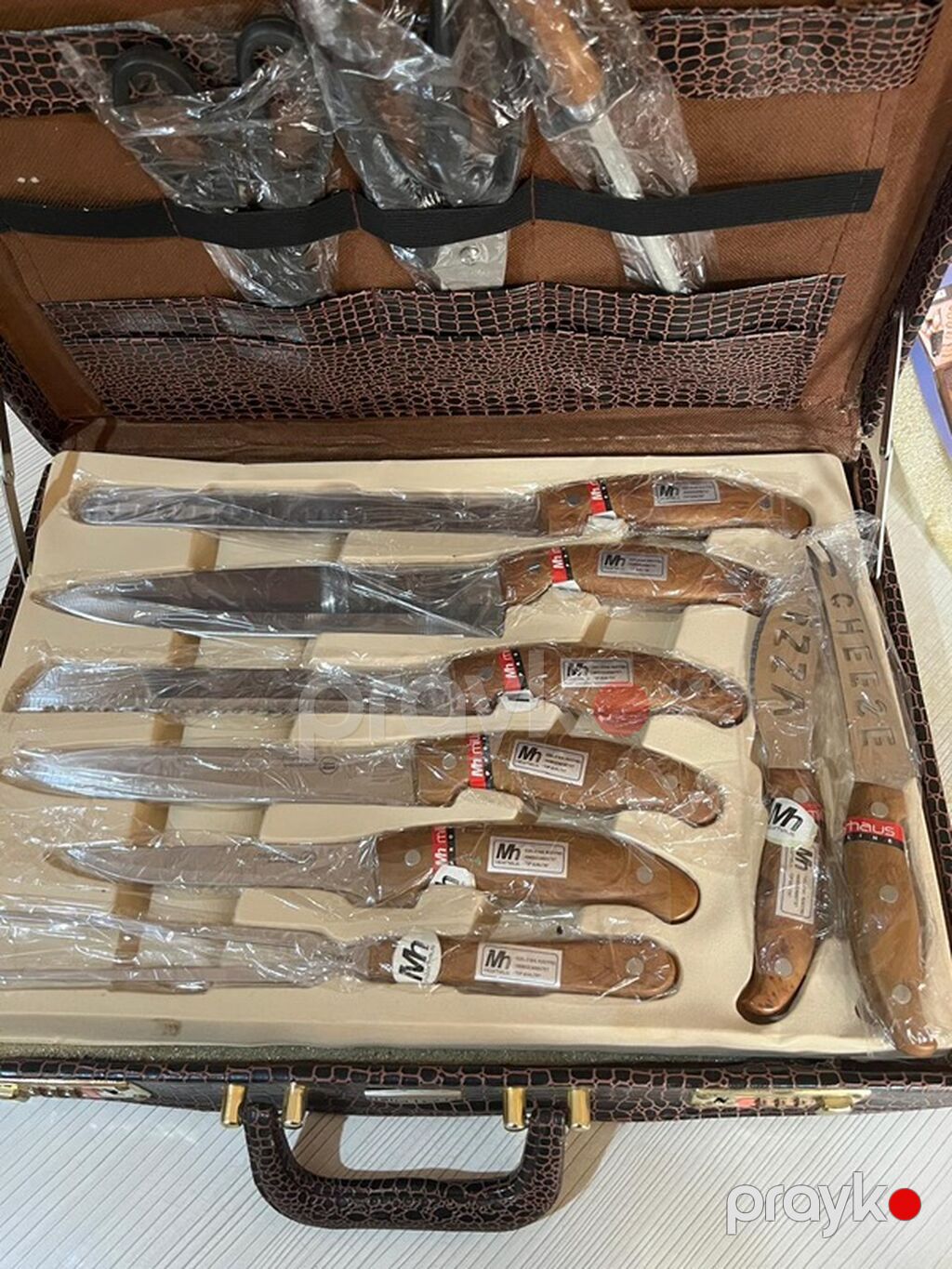 Millerhaus 25 parça bıçaq dəsti – kroko naxışlı kombinasiyalı kodlu — Bıçaqlar və doğrama taxtaları, Bakı (2)