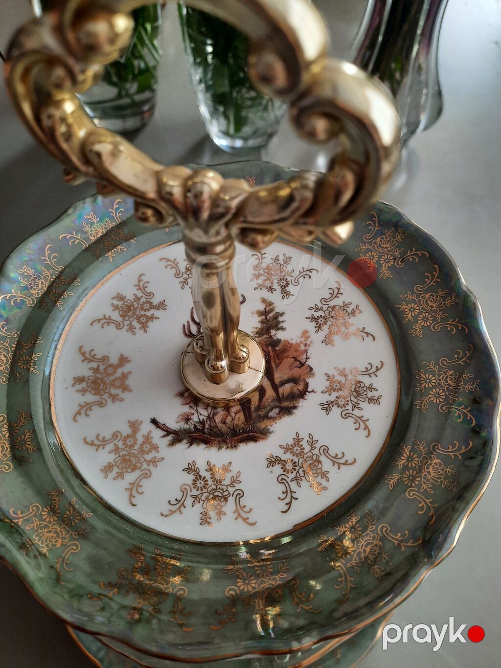 Bir vaza, Farfor — Vaazalar, kreslolar, süni çiçəklər, Bakı (3)