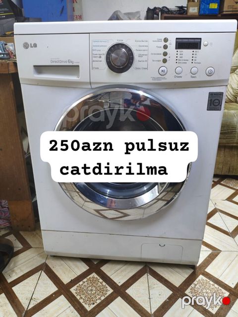 LG paltaryuyan maşın – Inverter Direct Drive, 6 kq yükləmə - Ön — Bakı
