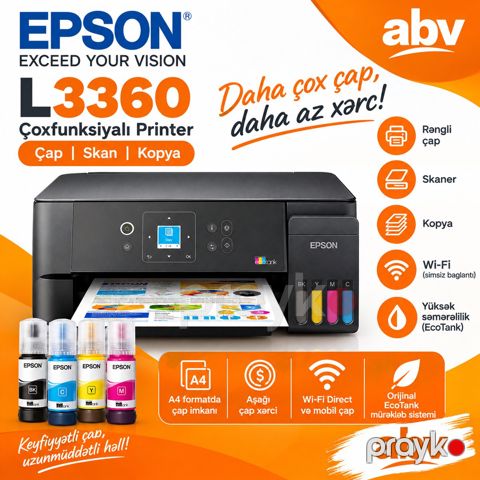 Printer Epson L3360 — Bakı