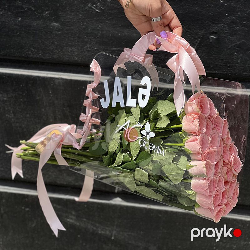 Ad yazılı buket - code:5101 — Bitkilər, Bakı (4)
