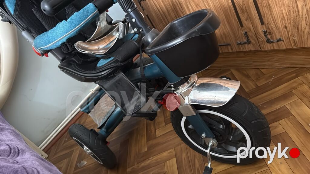 Uşaq üçtəkərli velosipedi – valideyn idarəetməli, tentesi və — Uşaq velosipedləri, Bakı (6)