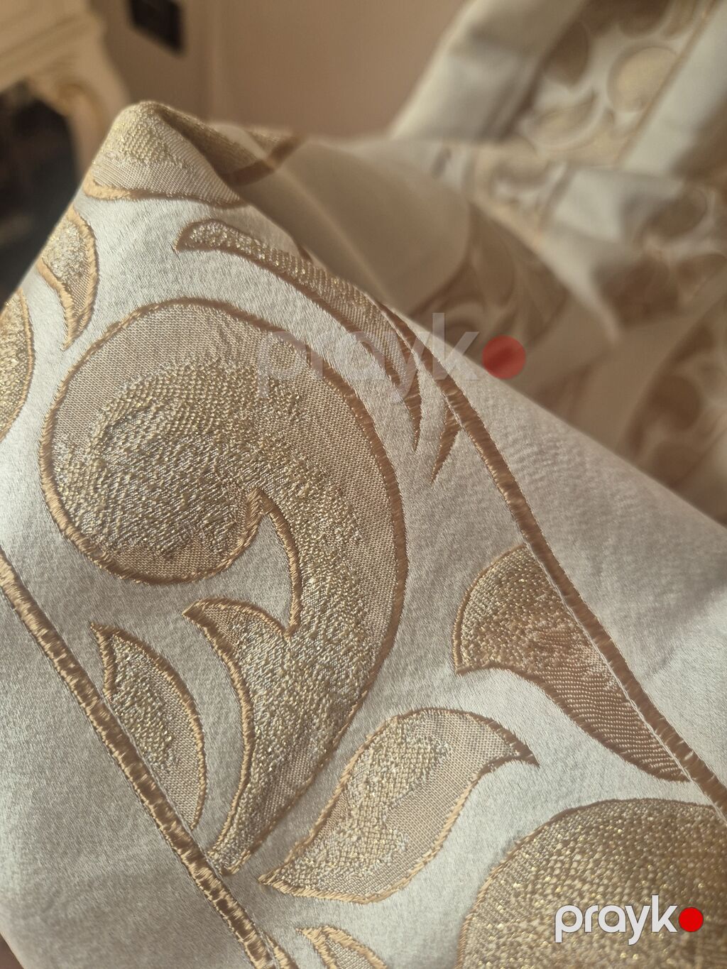 Zərif ikiqat pərdə desti.decor baha alinib parca qalindi 3 eded dekor — Pərdələr, kornişlər, jalüzilər, Bakı (4)