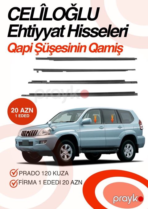 Toyota Prado 120 kuza qapı şüşə qamışları — Bakı
