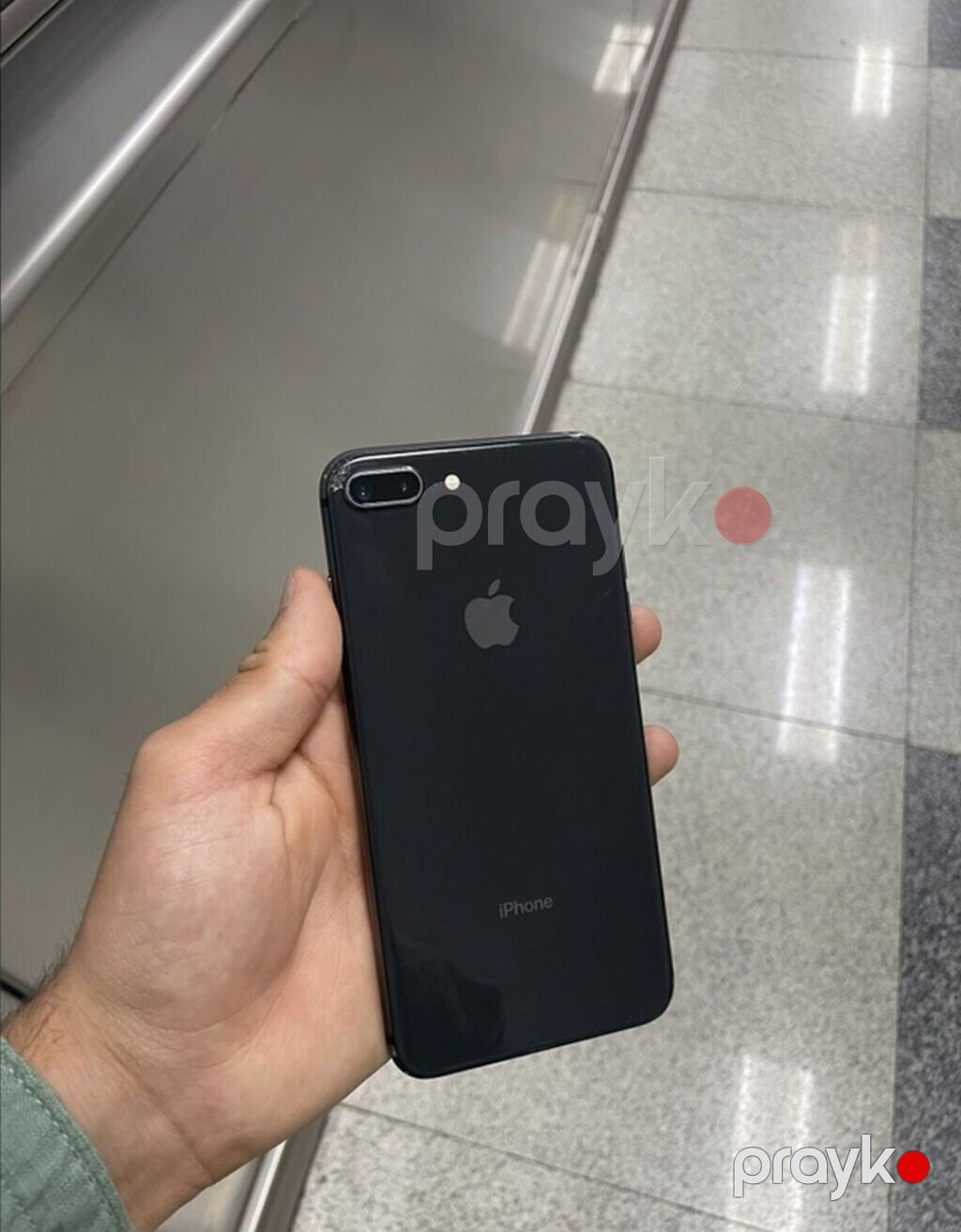 IPhone 8 Plus, 256 GB, Qara, Barmaq izi, Simsiz şarj — Apple iPhone, Xaçmaz (6)