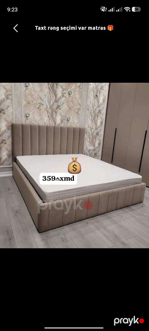 Taxt – rəng seçimi var, matras hədiyyə - Yumşaq parça üzlü — Digah
