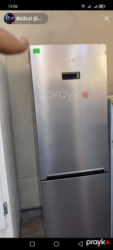 Beko iki qapılı soyuducu - Rəng: gümüş (inox) - Üst kamerada soyuducu — Digah