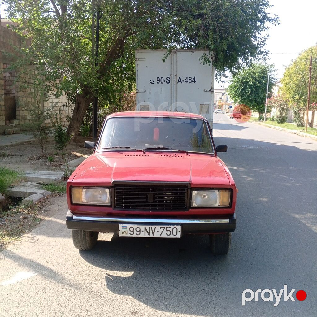 VAZ 2107 (Lada Riva) – qırmızı sedən - Kuzov: 4 qapılı sedan, klassik — Avtomobillər, Bakı (7)