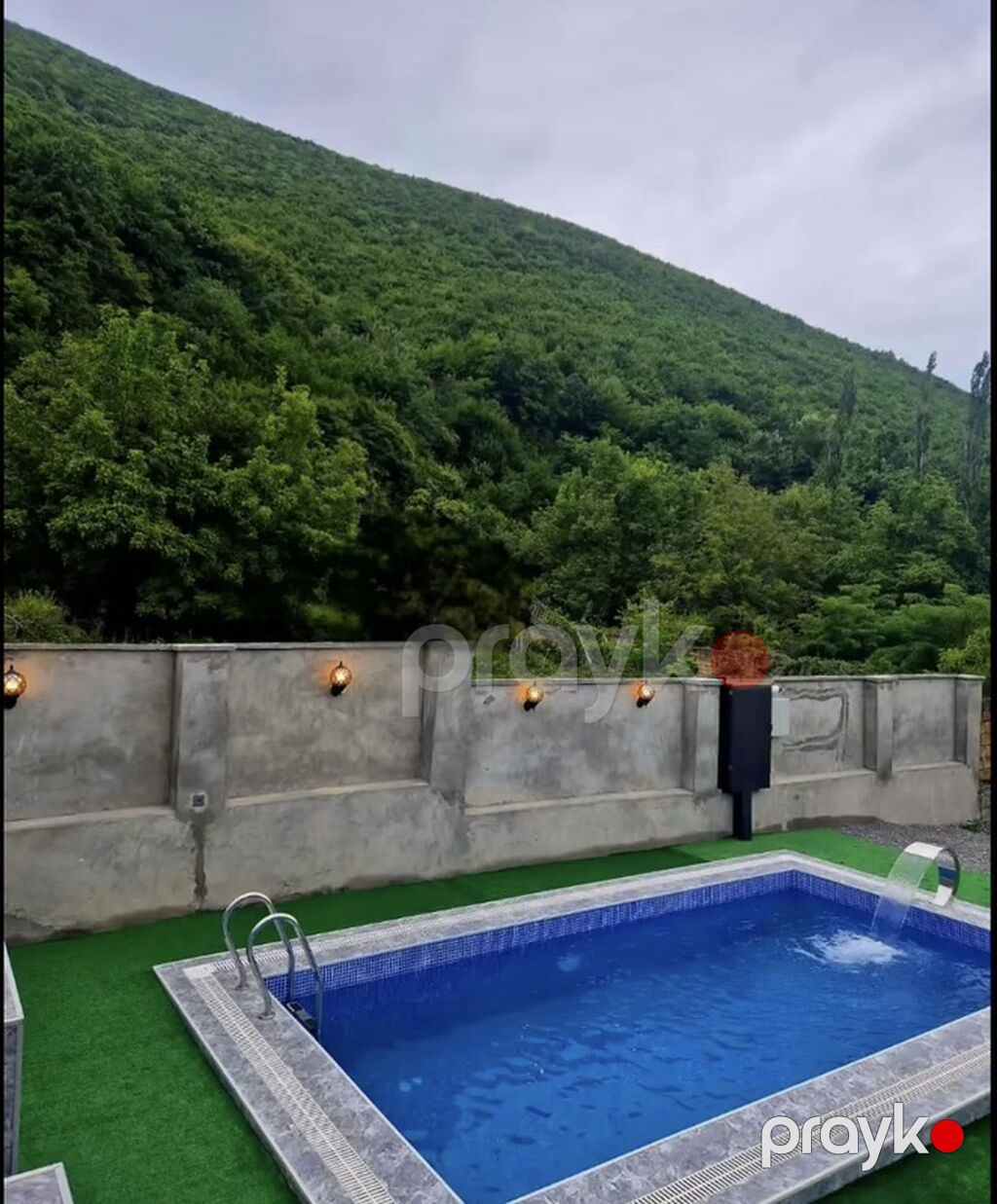 A‑frame üslubunda taxta kottec – şəxsi həyətyanı sahə və hovuzla — Ev, villa, Şəki (3)