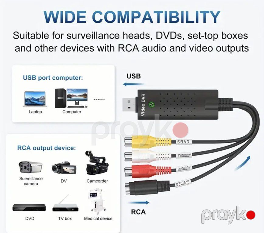 VHS to digital converter (rəqəmsal çevirici) — Foto və video texnikası, Bakı (6)