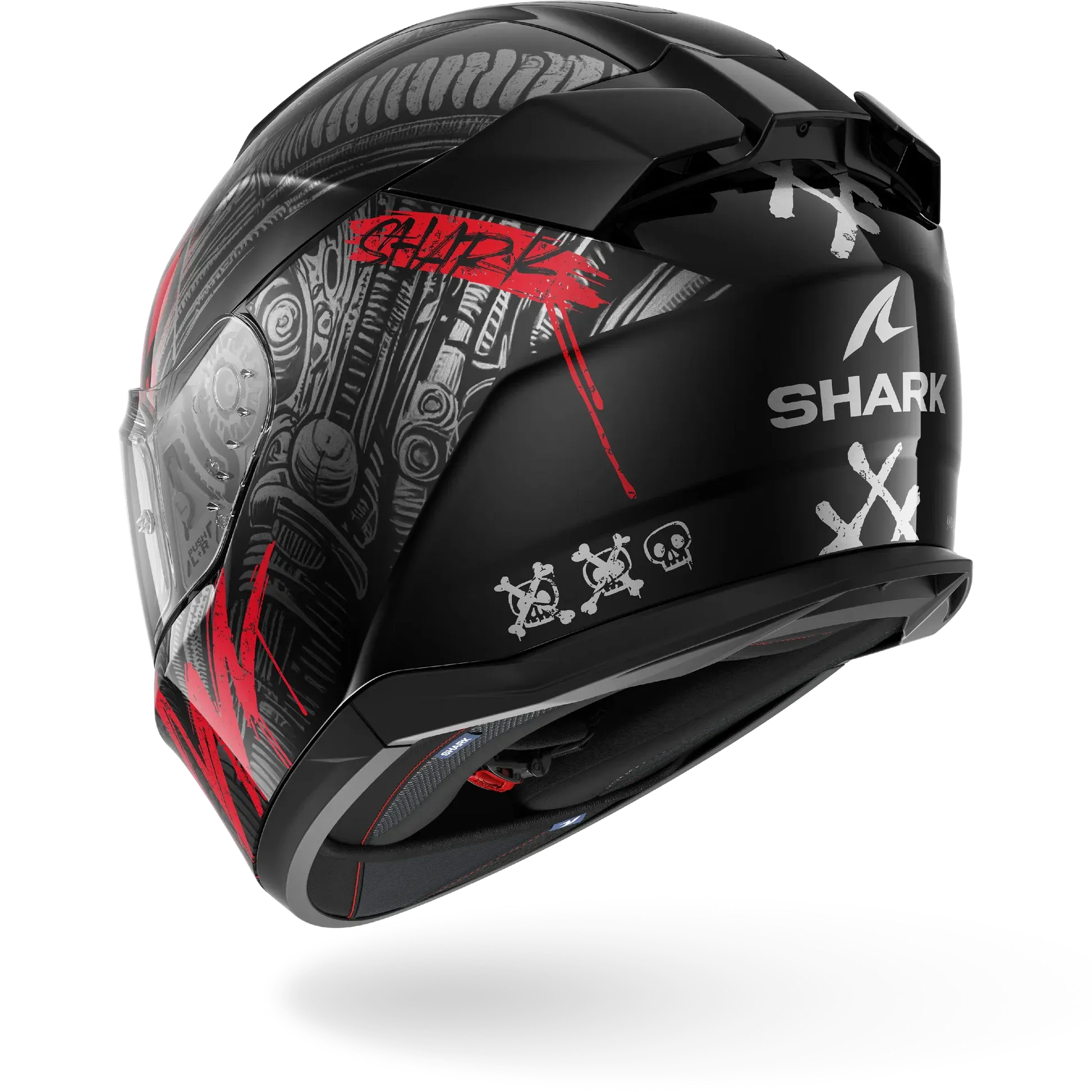 Dəbilqə Shark D-skwal 3 Shıever Black Anthracite Red, M (HE0910EKARM) — Bakı