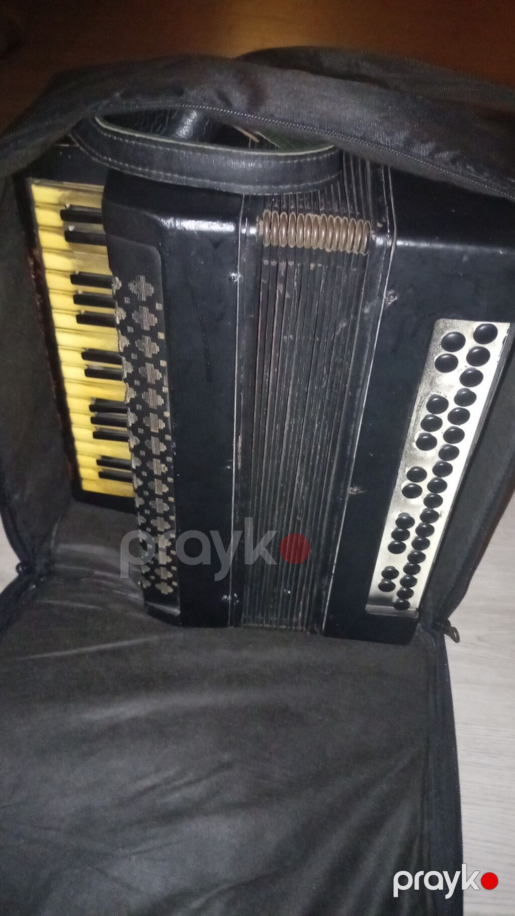 Məhsul: Klaviaturalı akkordeon Təsvir: - Korpus: qara rəngli, metal — Akkordeonlar, harmonilar, bayanlar, Xaçmaz (2)