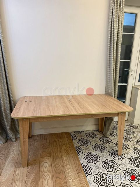 Taxta yemək/iş masası - Material: təbii ağac teksturalı laminat — Bakı