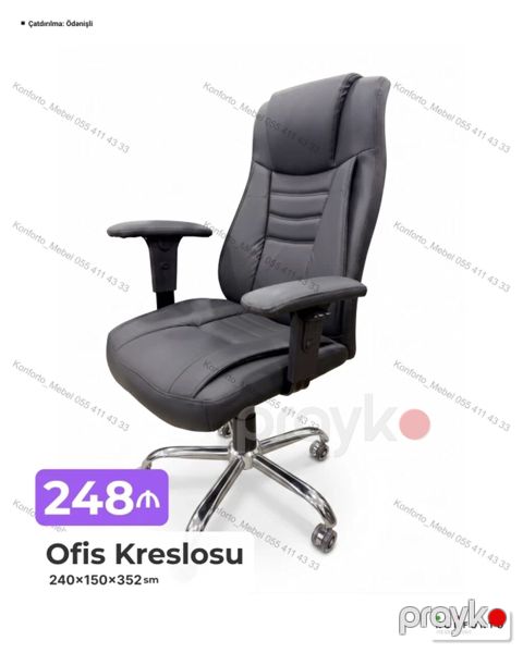 Ofis kreslosu – rahatlıq və funksionallıq üçün dizayn olunub — Bakı
