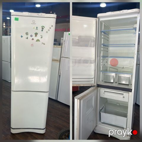 Indesit iki kamerali soyuducu - Üst hissədə geniş soyuducu bölmə, alt — Digah