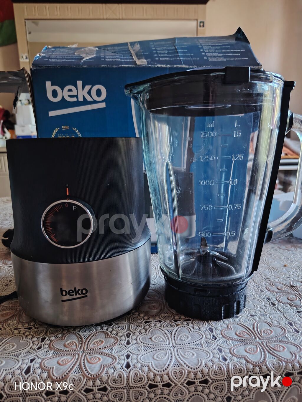 Beko blender - 1,5 l şüşə qab: ölçü cizgiləri ilə, qoxu və dad — Blenderlər, xırdalayanlar və mikserlər, Sumqayıt (6)