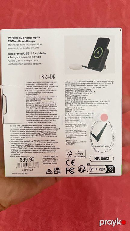 "Belkin" BoostCharge Pro Magnetic Power Bank 10 k — Smartfonlar, Bakı (2)