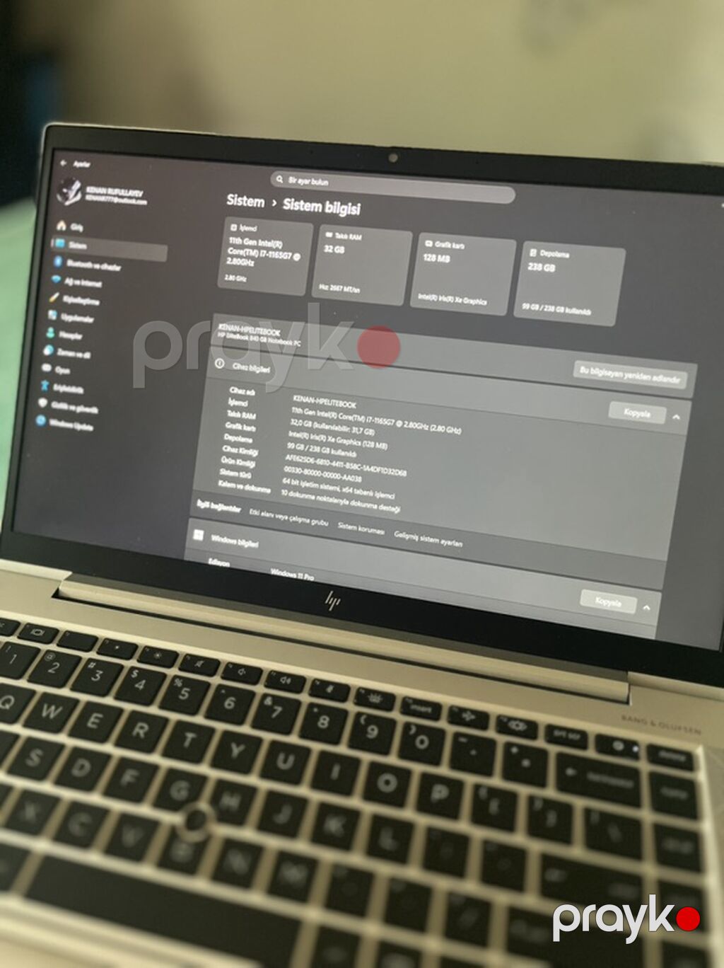 HP EliteBook 840 G8 noutbuku Texniki göstəricilər: - Prosessor: 11-ci — HP, Lənkəran (4)