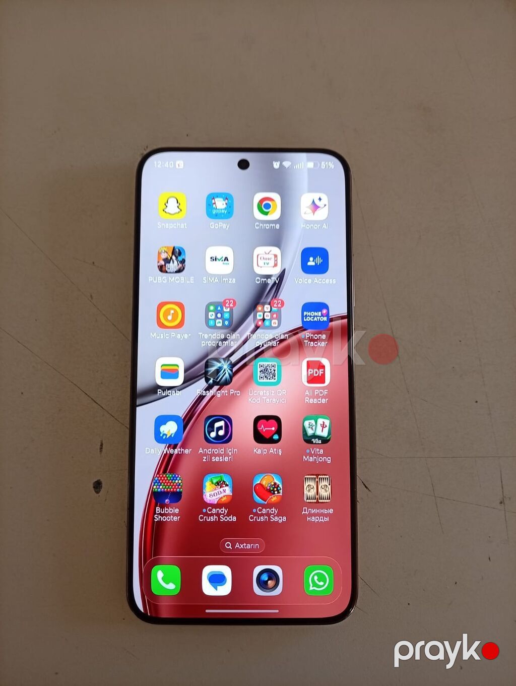 Honor X9b, 256 GB, rəng - Qırmızı, Barmaq izi — Honor, Şəmkir (2)