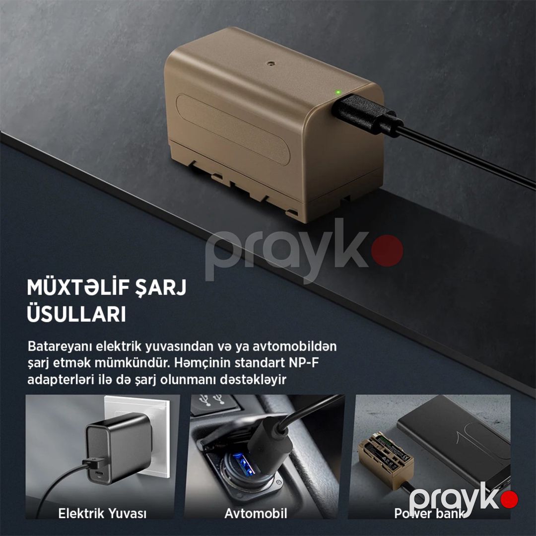 Neewer NP-F750 video işıqlar üçün Usb-c batareya — Foto və video texnikası, Bakı (5)