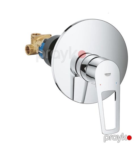 Grohe BauLoop 29080001 – Duş üçün təkqollu qarışdırıcı kran Rəsmi — Bakı