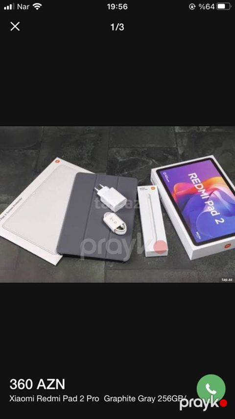 Xiaomi Redmi Pad 2 planşet – Graphite Gray, 256 GB yaddaş — Şamaxı