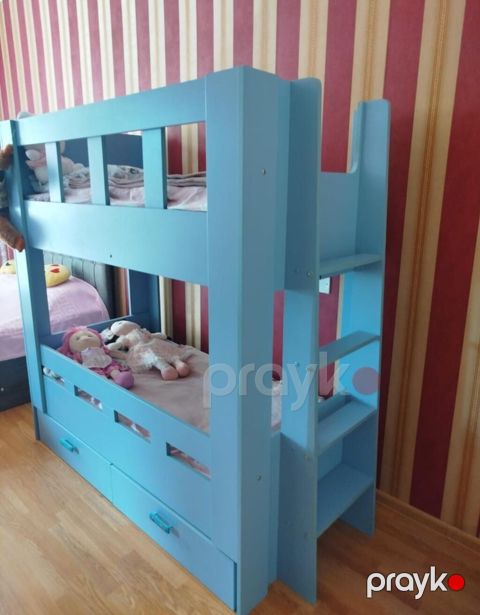 İkimərtəbə Carpayi matrasla birlikde satilir 250 azn Unvan — Bakı
