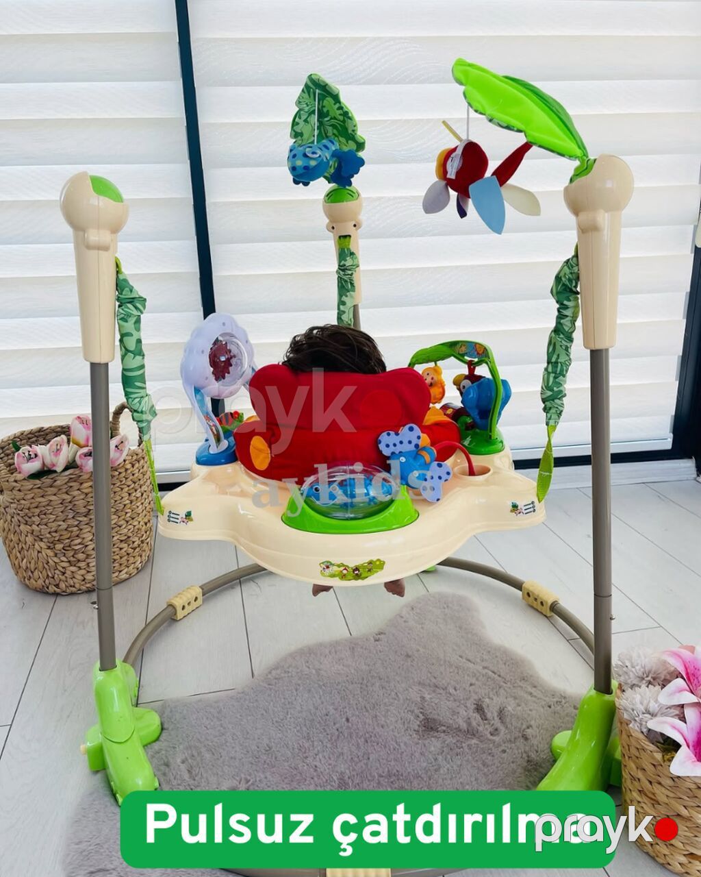 Qaçırılmaz aksiya jumper tropıc fun – körpələr üçün — Inkişaf edir oyuncaqlar, Bakı (8)
