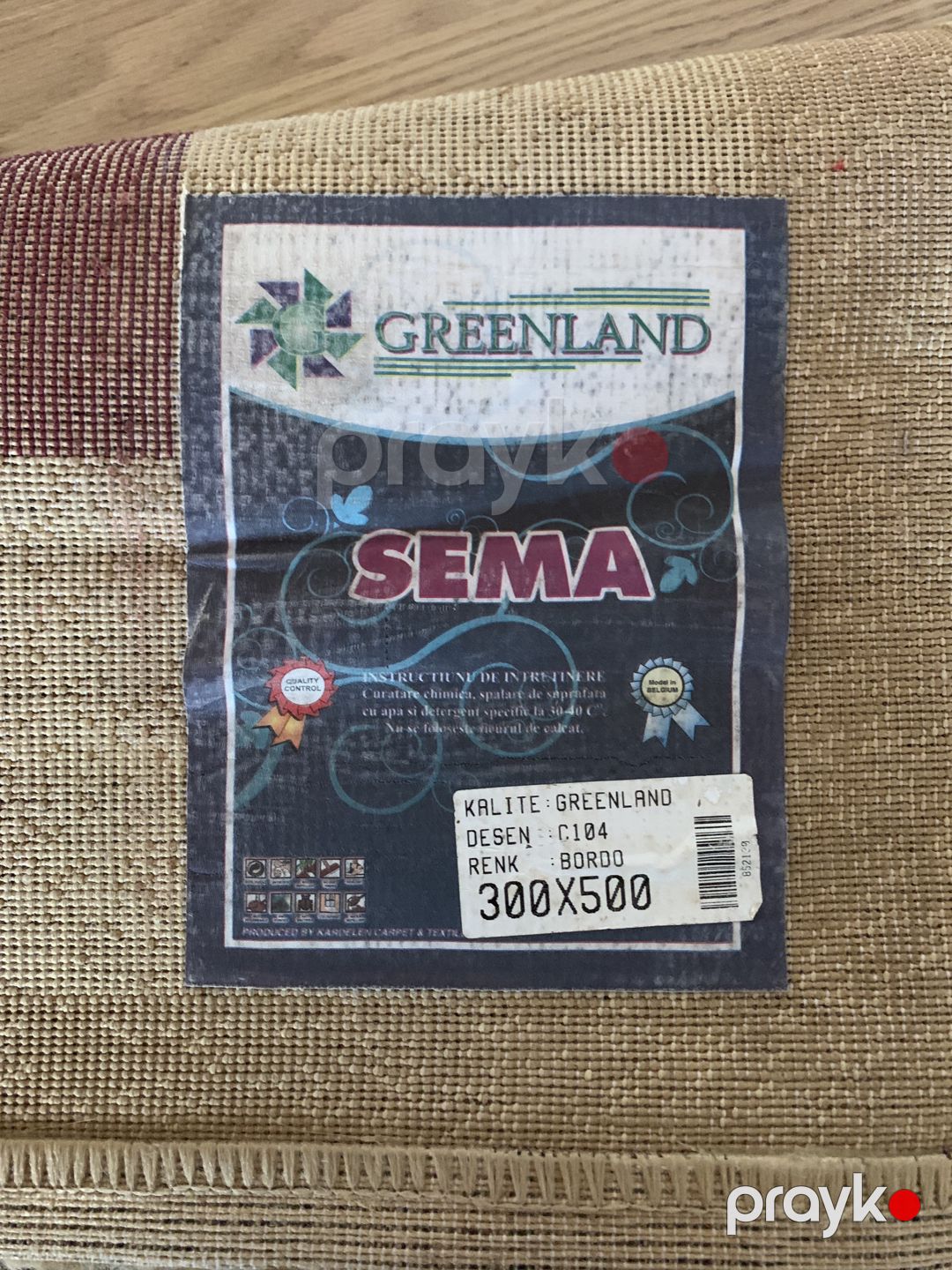 Greenland Sema xalı 300x500 sm — Xalılar, Masallı (3)