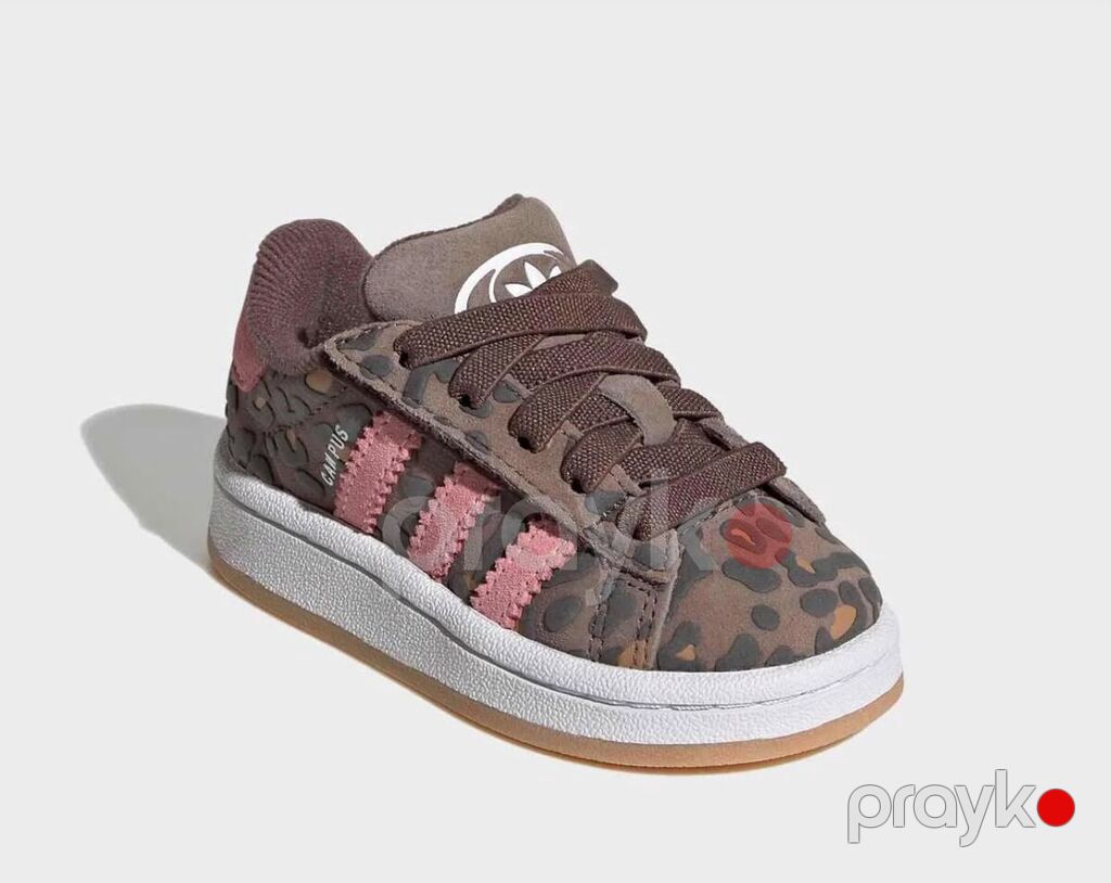 Uşaq idman ayaqqabısı – Adidas Campus (leopar naxışlı) Yenidir — Uşaq ayakkabısı, Masazır (2)
