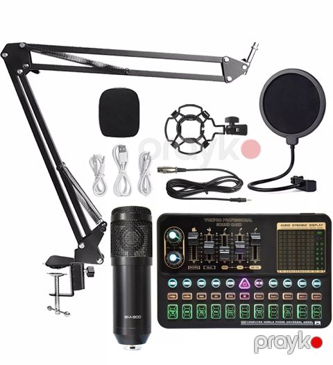 Leedor V10X Pro + BM800 Mikrofon dəsti — Bakı