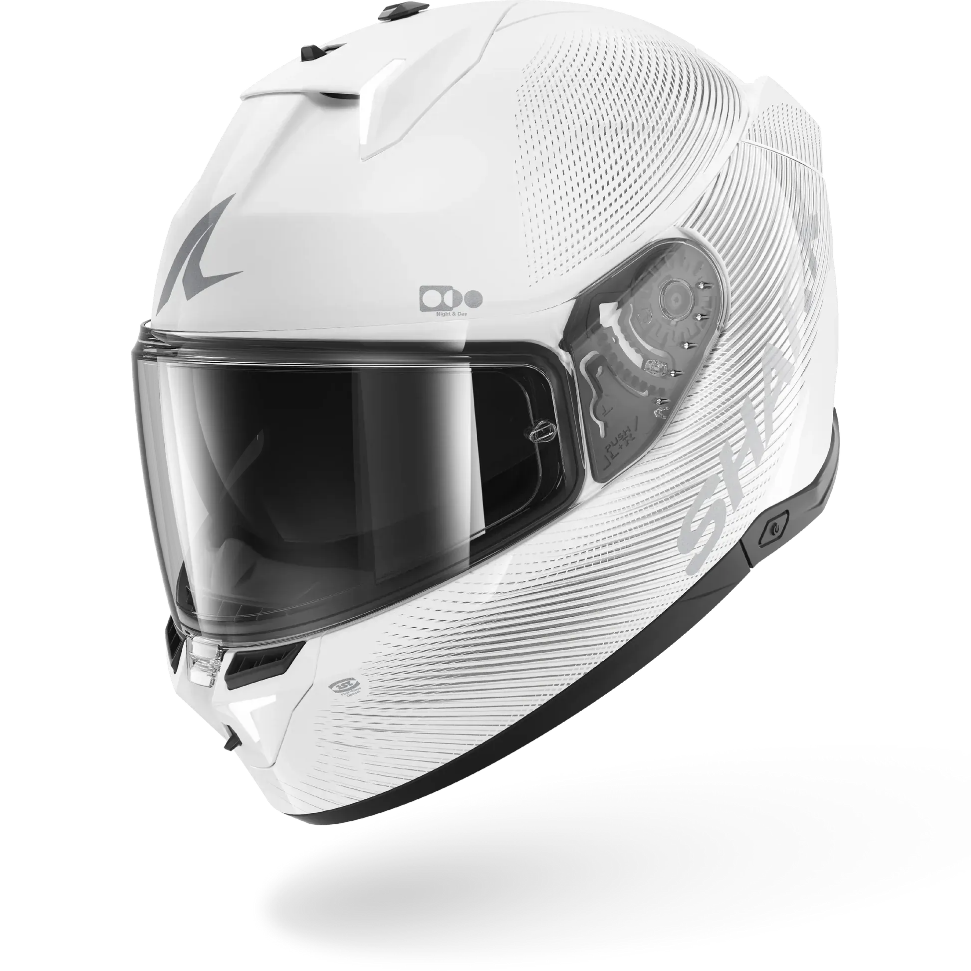 Dəbilqə Shark Skwal i3 SP Lyne White Silver, XL (HE0808EWSSXL) — Bakı