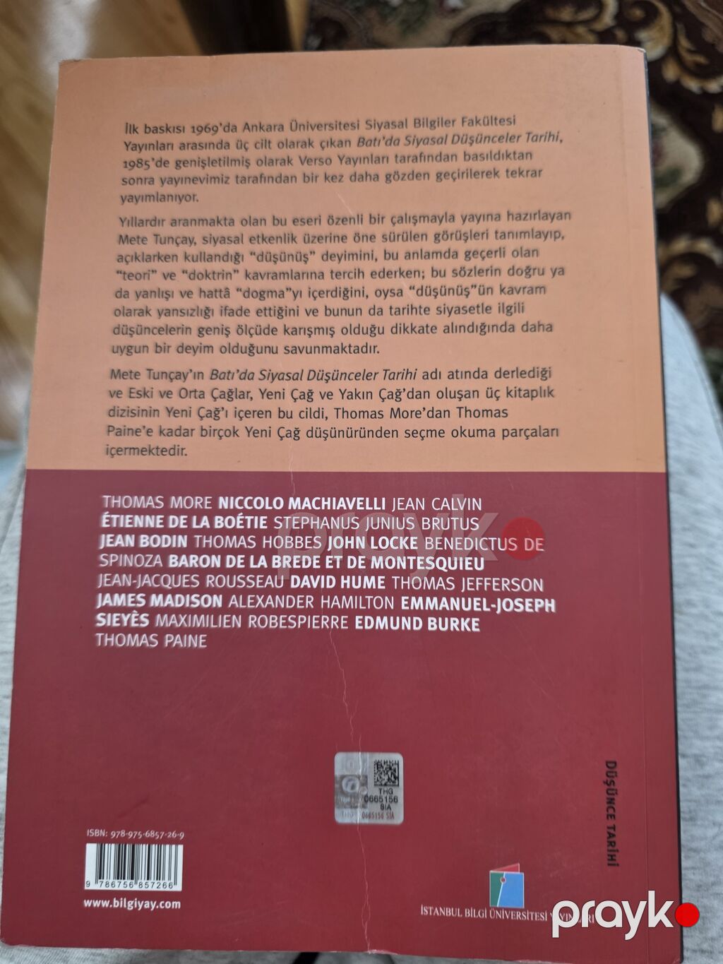 Məhsul: Kitab – “Batı’da Siyasal Düşünceler Tarihi: Seçilmiş Yazılar — Digər, Bakı (2)