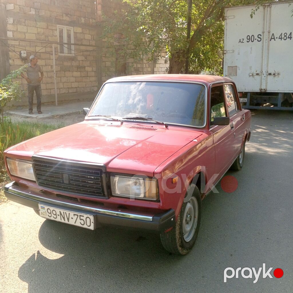 VAZ 2107 (Lada Riva) – qırmızı sedən - Kuzov: 4 qapılı sedan, klassik — Avtomobillər, Bakı (6)