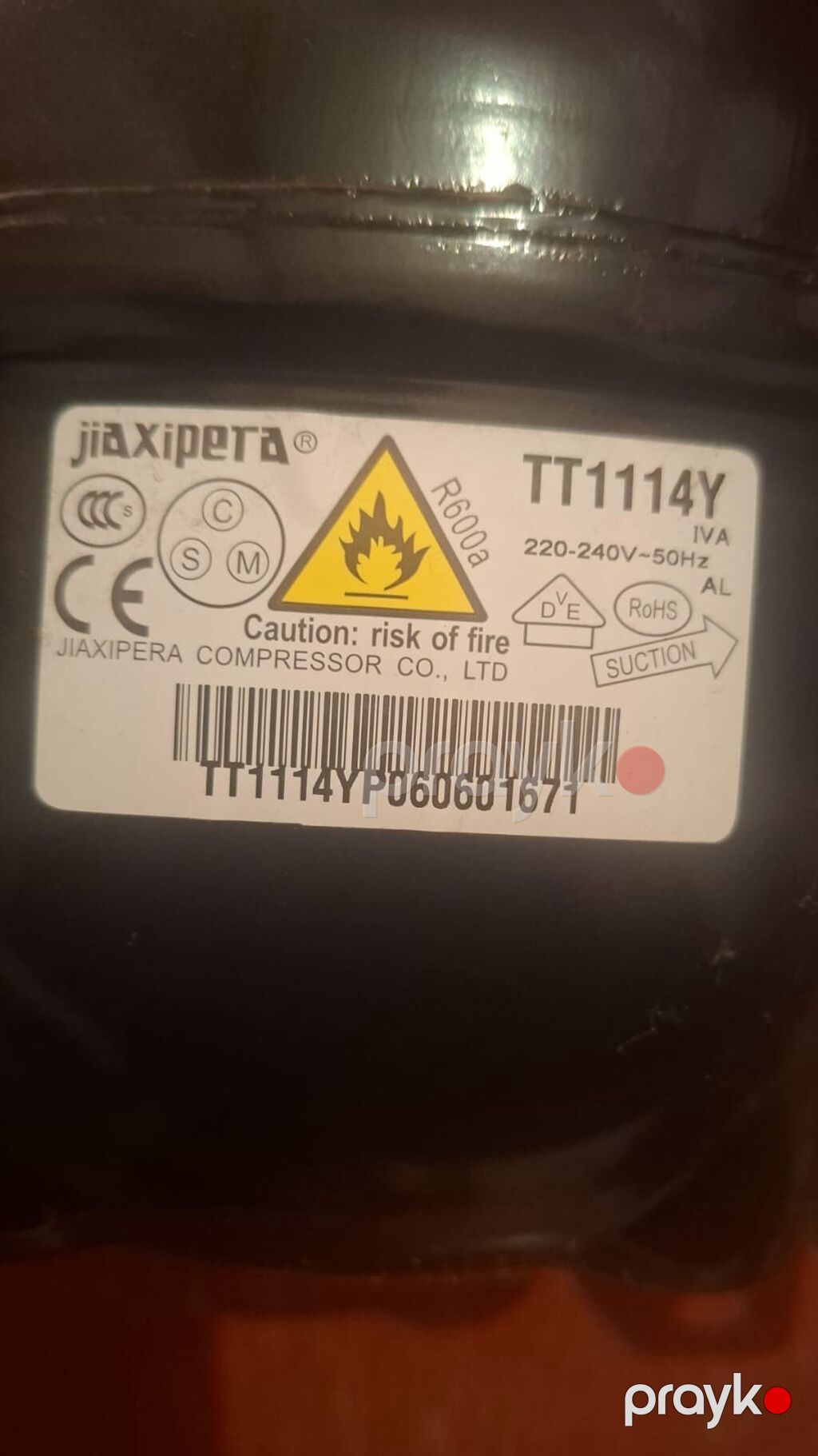 Jiaxipera TT1114Y soyuducu kompressoru - Model: TT1114Y (IVA) — Isitmə və kondisionerlər, Bakı (2)