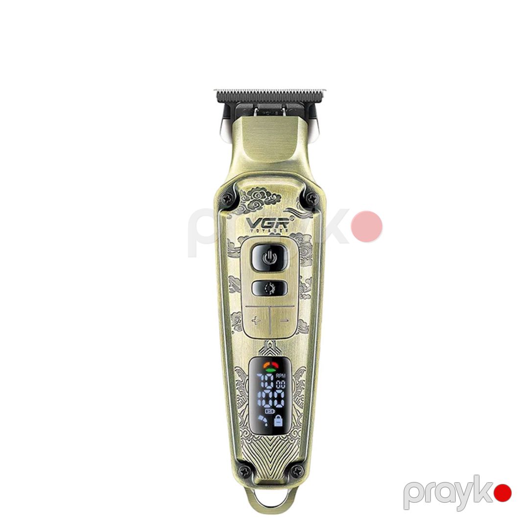 Trimmer VGR 901 1600MAH 240 Dəqiqə 7000RPM Cord/Cordless Black Ceramic Blades Led Displey — Gözəllik və səhiyyə, Bakı (3)