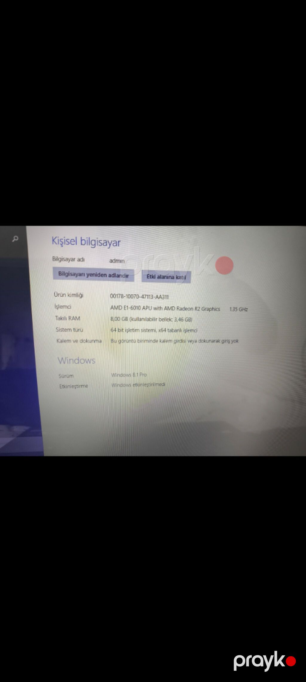 Hec bir problemi yoxdur isleyir. Batareykayla sonur gerek adaptr — Lenovo, Bakı (6)